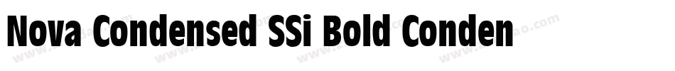 Nova Condensed SSi Bold Condensed字体转换